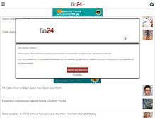 Tablet Screenshot of fin24.com